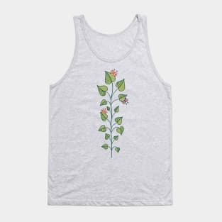 Cute Bugs Eat Green Plant Nature Lover Tank Top